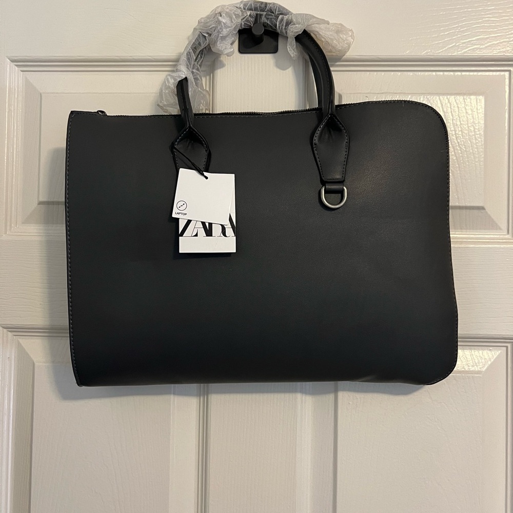 Zara dark grey Laptop Bag Sleek Minimalist Design